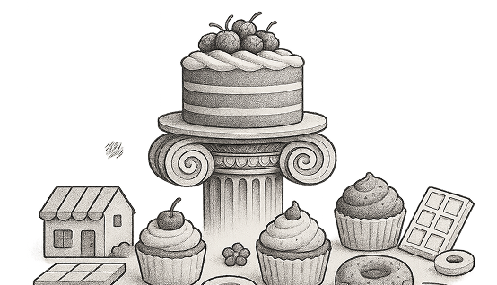 Retro Cake Image
